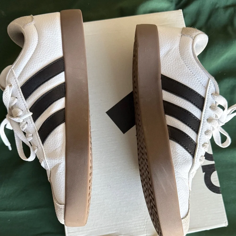 Adidas VL Court 3.0 White Sneakers - Picture 8 of 9